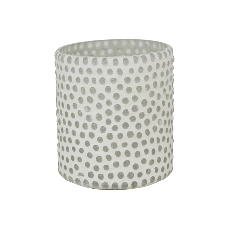 Glass Dot Tealight Candle Holder