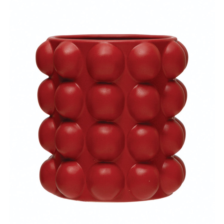 Matte Red Stoneware Panter