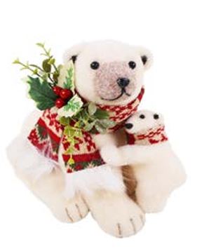 BEAR WITH NORDIC SCARF