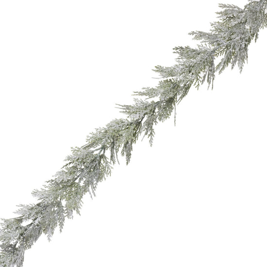 GARLAND 6FT FROSTED CYPRESS