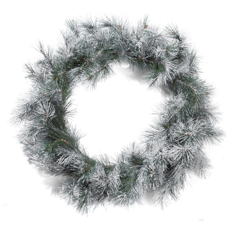 30" Glitter Pine Artificial Wreath
