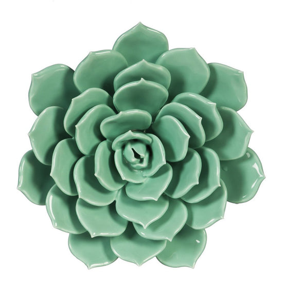 Hand-sculpted and glazed ceramic floral wall décor inspired by nature are the perfect garnish for dinner tables, shelves, and side tables. Back keyhole design allows you to easily hang on any wall or ceiling to create an 